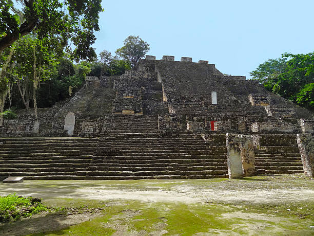 istock temple detail at Calakmul 479228325