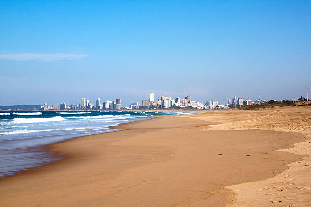 istock Low Tide at Durban Beach with City Skyline Background 479230910