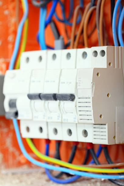 istock Electrical panel box with fuses and contactors 479232775