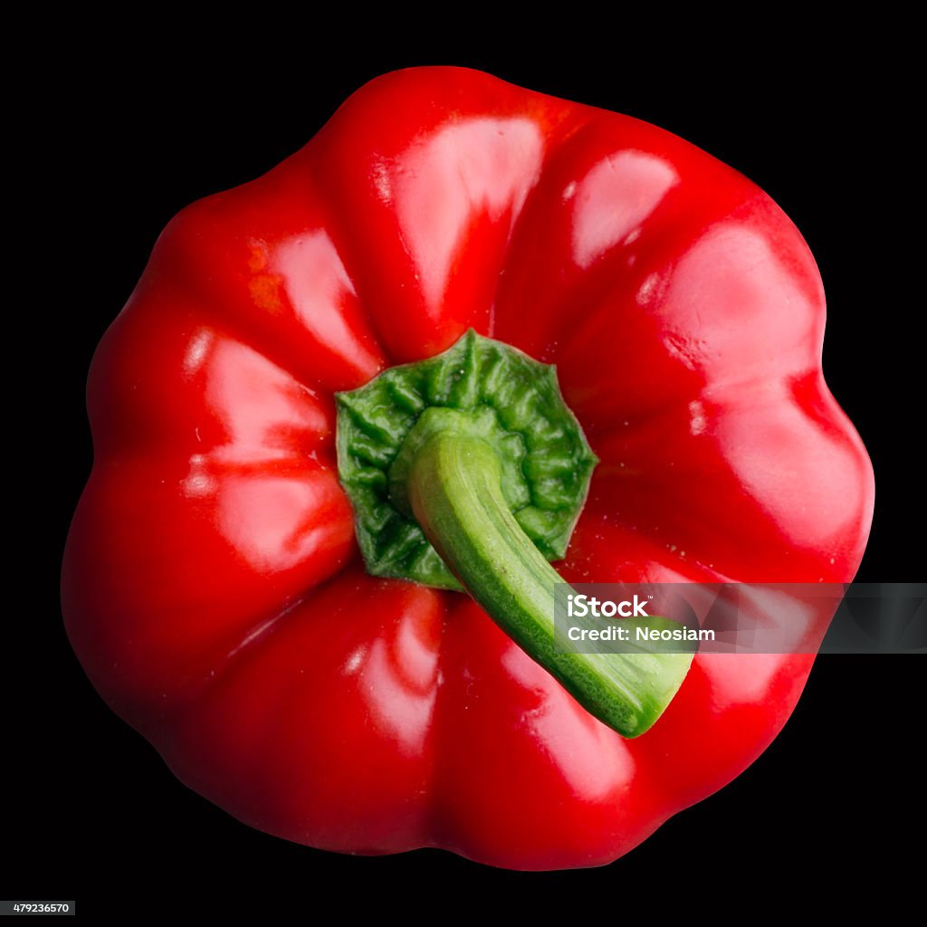 red bell pepper Close-up of red bell pepper section. 2015 Stock Photo