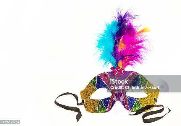 Fun Mardi Gras Mask Stock Photo - Download Image Now - Blue, Carnival - Celebration Event, Costume