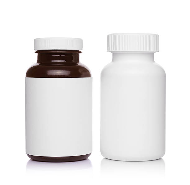 kunststoff medical containern für details - pill box stock-fotos und bilder