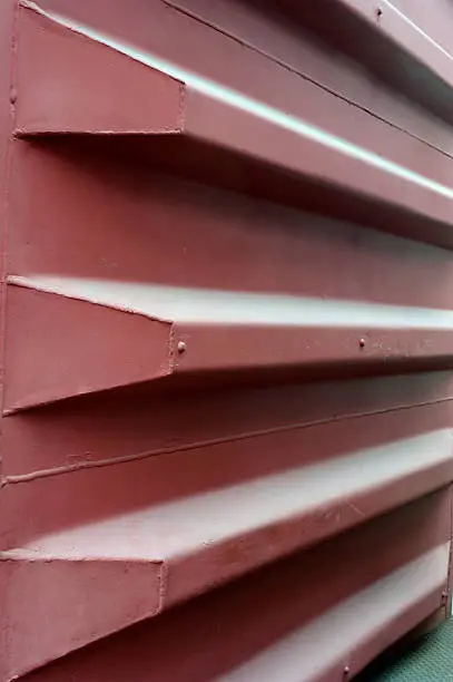 Detail of the wall of a freight railcar