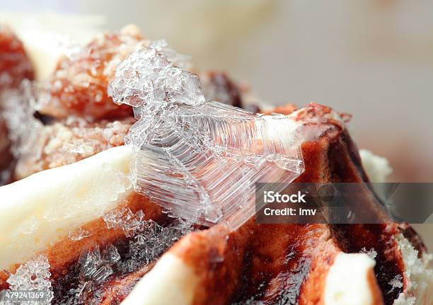 Ice On Ice Cream Stock Photo - Download Image Now - Caramel, Chocolate, Cold Temperature