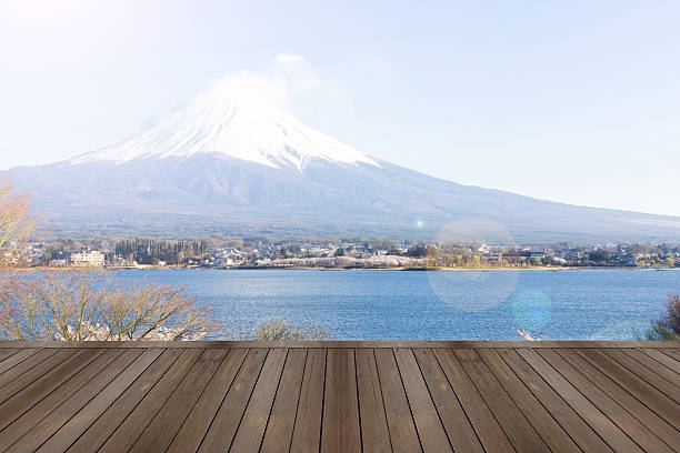 istock mt.fuji and wooden platform 479242282
