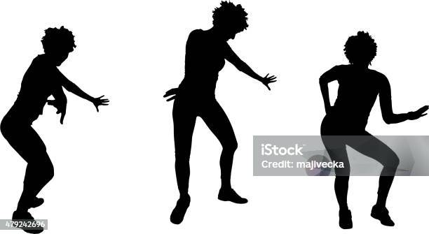 Vector Silhouette Of A Woman Stock Illustration - Download Image Now - 2015, Adult, Back Lit