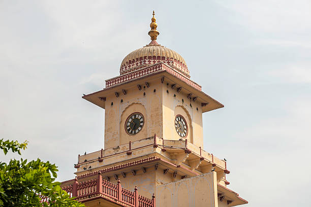 джайпур городской дворец - jaipur amber fort column amber palace стоковые фото и изображения