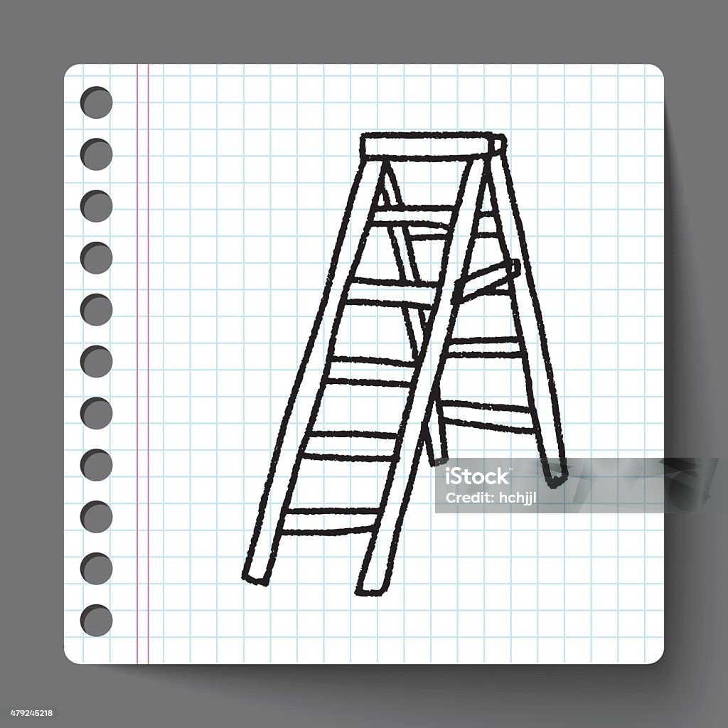 ladder doodle 2015 stock vector