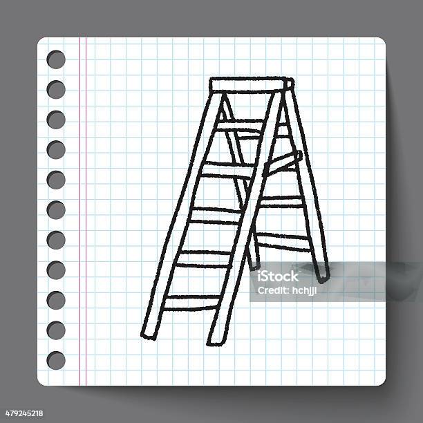 Ladder Doodle Stock Illustration - Download Image Now - 2015, Backgrounds, Business