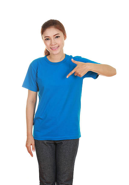 istock young beautiful female with blank t-shirt 479248170