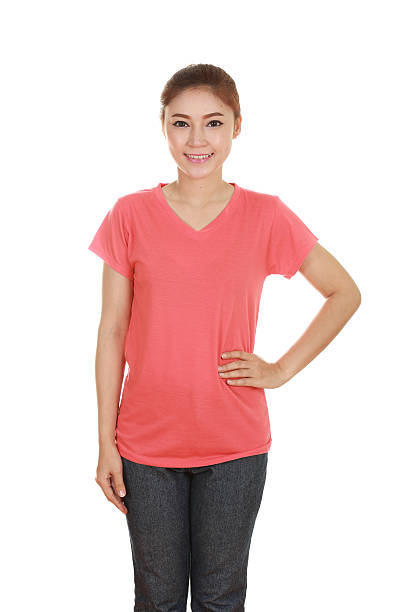 istock young beautiful female with blank t-shirt 479248186
