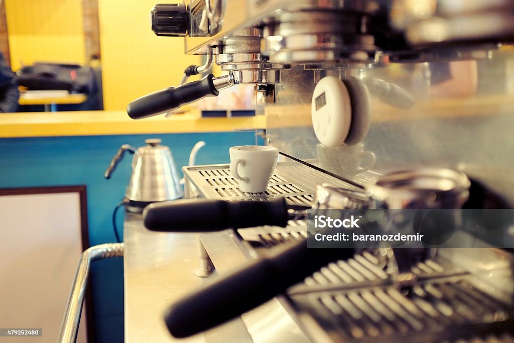 Modern Coffee Shop Interior of a contemporary coffee shop 2015 Stock Photo