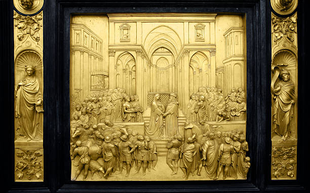 Relief: Queen of Sheba and King Solomon