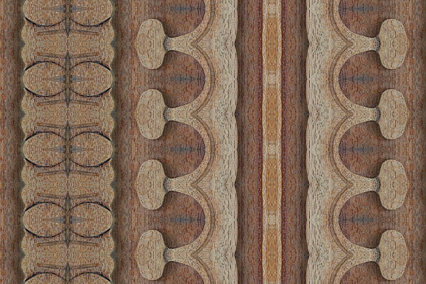 istock Carved wood wall close 479256534