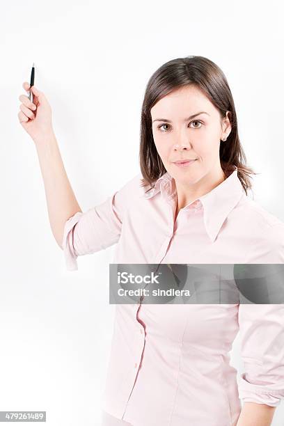 Beautiful Business Woman During A Presentation Stock Photo - Download Image Now - Adult, Beautiful People, Beauty