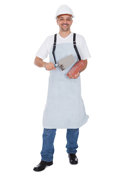 istock Portrait of smiling bricklayer 479269244