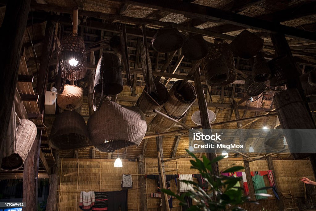 Household objects in Thai hut 2015 Stock Photo