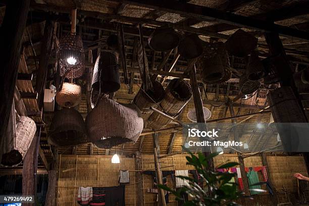 Household Objects In Thai Hut Stock Photo - Download Image Now - 2015, Bangkok, Basket