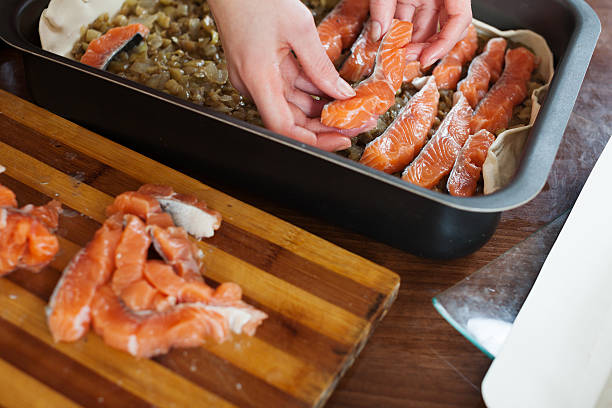 istock Closeup of cooking fish pie 479270721