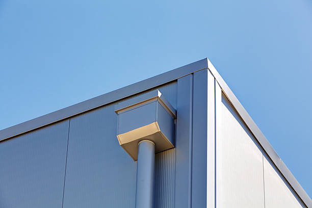 istock Aluminum facade on industrial building 479272840
