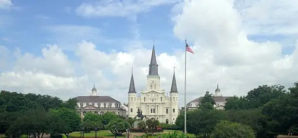 Photo of Jackson Square and St. Louis Cathedral in New Orleans