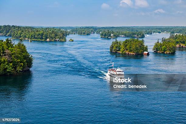Thousand Islands Tour Boat New York State And Ontario Canada Stock Photo - Download Image Now