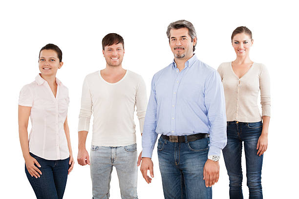 istock Confident Businesspeople Standing Over White Background 479273044