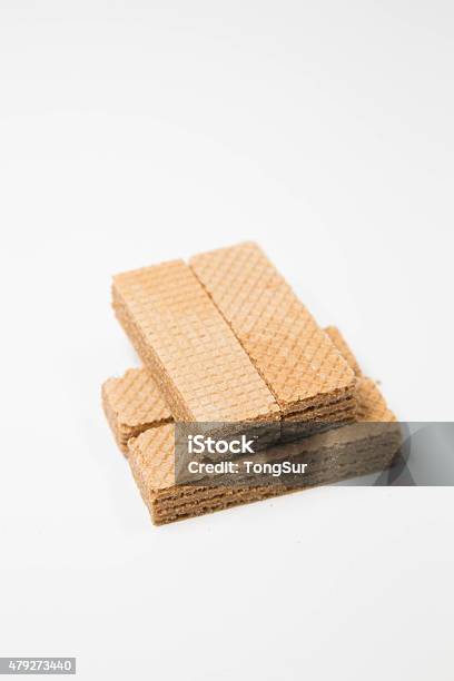Wafers Biscuit Stock Photo - Download Image Now - 2015, Afternoon Tea, Baked