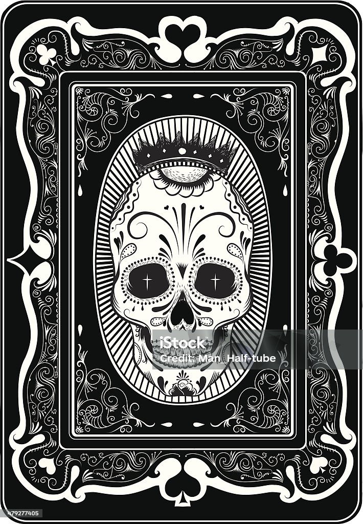 Poker card Poker card design Mexican Culture stock vector