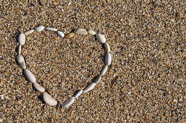 istock Hearth shape of beach rocks 479278350