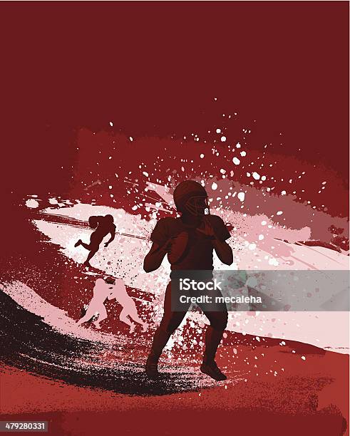 Football Design Stock Illustration - Download Image Now - Athlete, Backgrounds, American Football - Ball
