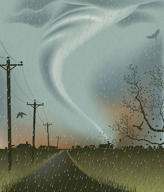 Vector illustration of Tornado