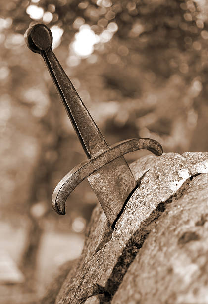 istock excalibur the famous sword in the stone 479283534