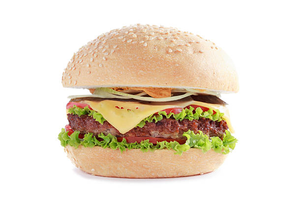 istock Juicy Tasty Burger with Beef, Cheese and Tomatoes on the 479286450