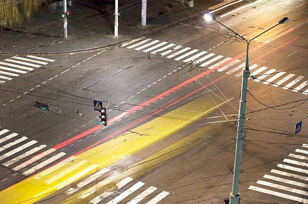 istock light from the headlights of a car at the intersecti 479286654