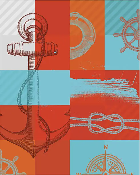Abstract Nautical Graphics Nautical Abstract Background - Free Vector Download | VectorPortal