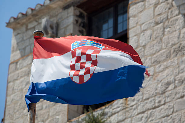 istock Croatian Flag waving. 479289696