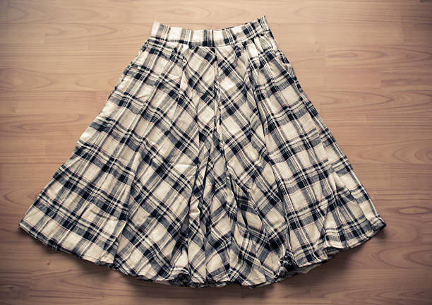 istock Plaid skirt vintage 479293198