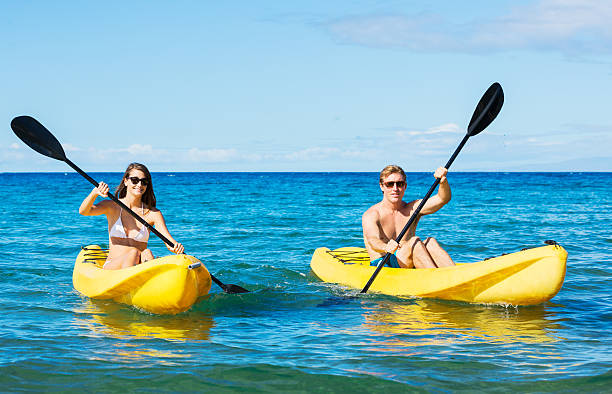istock Man and Woman Kayaking in the Ocean 479293780