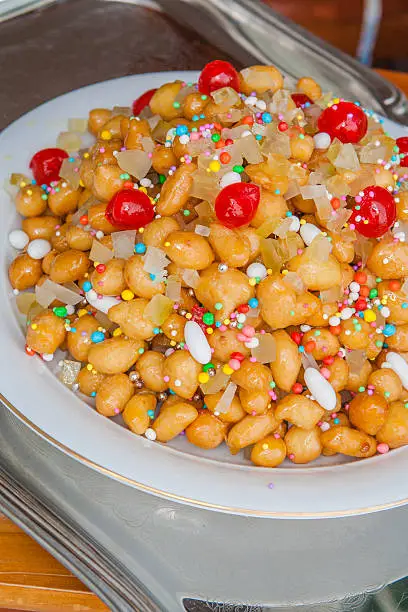 Neapolitan Struffoli Dessert for Christmas Feast