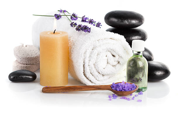 istock Spa still life with lavender salt 479297256