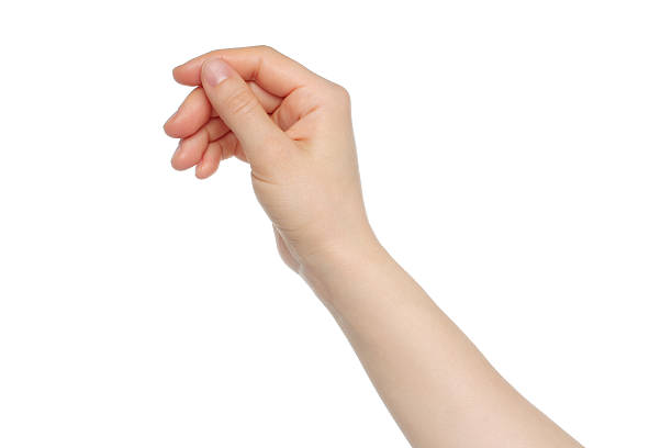 istock Woman hand like hold charge card on white backround 479297408
