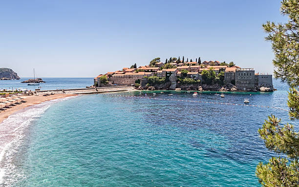 istock Sveti Stefan Island City 479300934