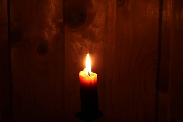istock Burning candle in the dark fire mystic romance 479304970