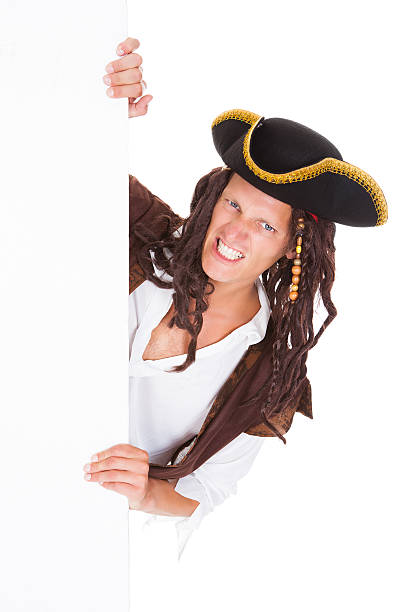 istock Pirate Holding Placard In Mouth 479305546