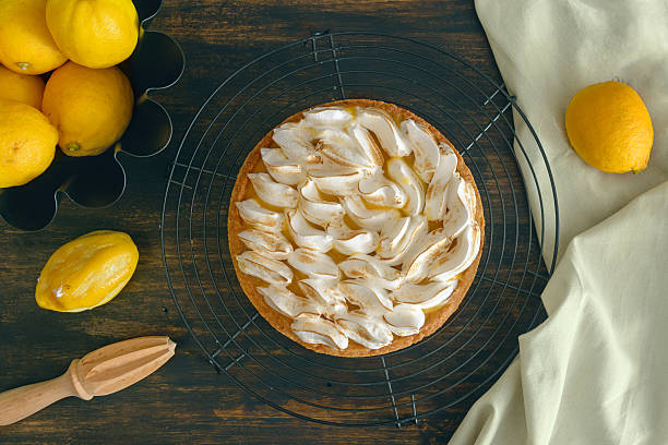 Lemon Meringue Pie Lemon Meringue Pie meringue stock pictures, royalty-free photos & images