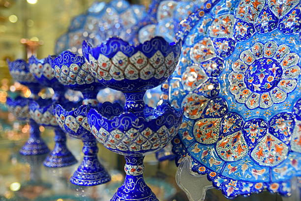 Mina Minakari Handicraft made in Esfahan Naqshe Jahan Square, Iran