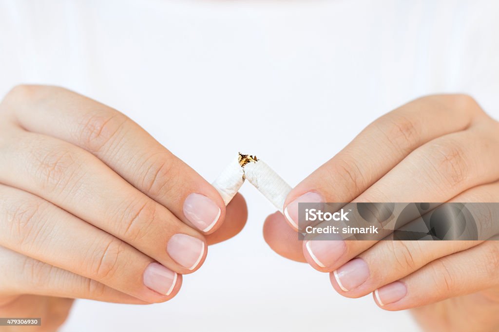 Quit Smoking Quit Smoking, vertical 20-29 Years Stock Photo