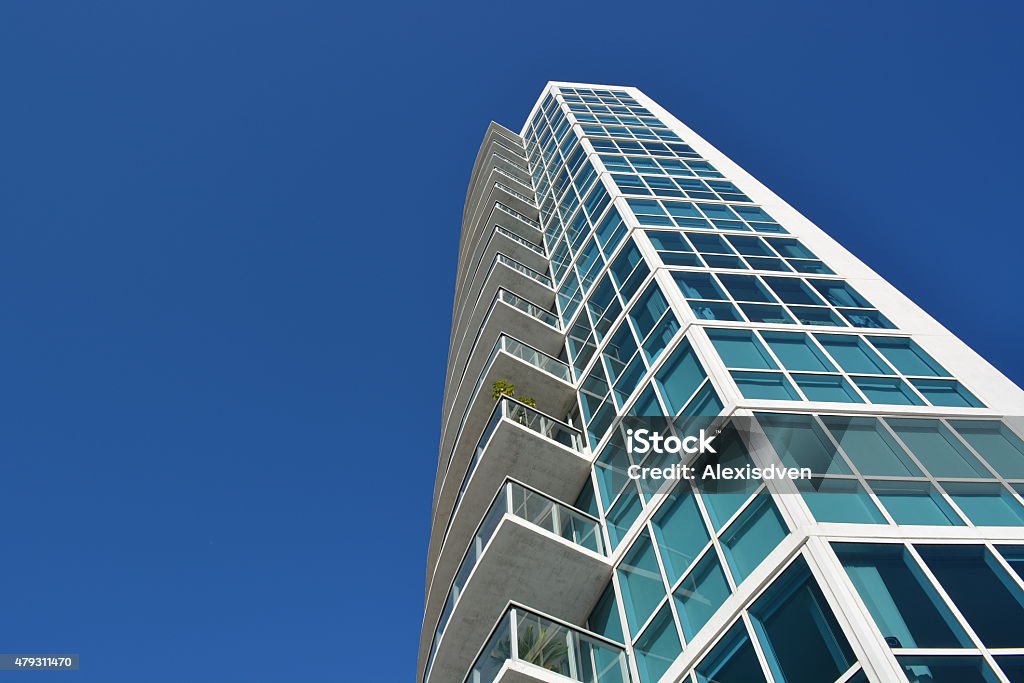 Building and blue sky Miami beach building and a beautiful florida blue sky. Florida - US State Stock Photo