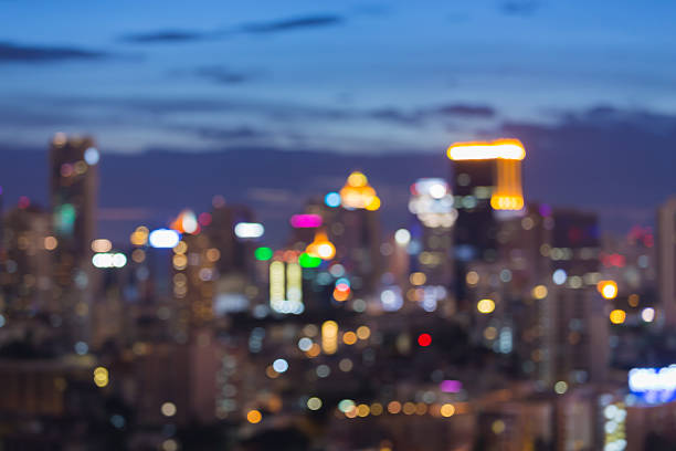istock Bangkok Skyline at Night Blurred bokeh lights 479311788